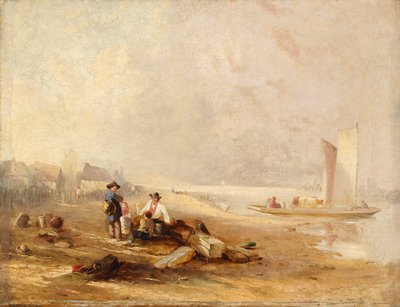 「川岸」、1813-1867 作： Clarkson Stanfield