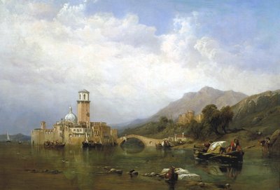 ベニス湾にて」、1848年。                                            作： Clarkson Stanfield
