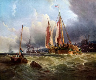 Oude Schelde、テクセル島、1862年、1920年。 作： Clarkson Stanfield