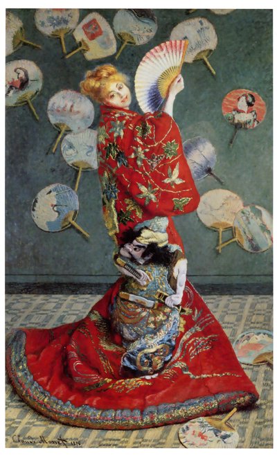 ラ・ジャポネーズ。 （和装のカミーユ） 作： Claude Monet