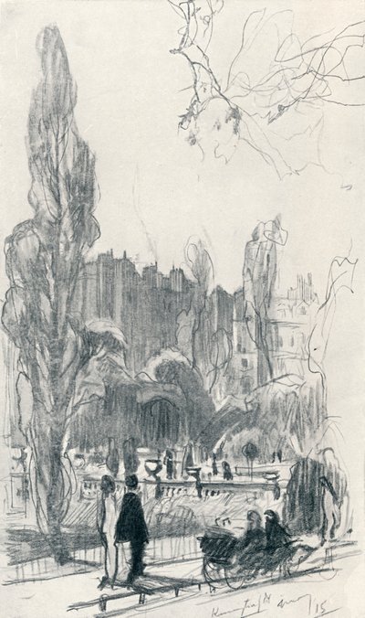 ケンジントンガーデンズ-ステージ1、c1920 作： Claude Allin Shepperson