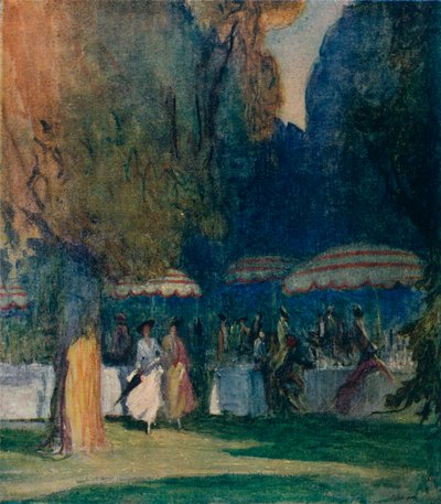 ケンジントンガーデンズ、1914年 作： Claude Allin Shepperson