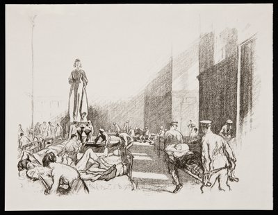 「イギリスの病院」、1917 作： Claude Allin Shepperson