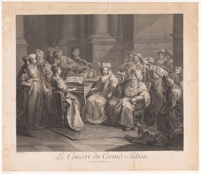 スルタンのためのコンサート Le Concert du Grand Sultan (オブジェクトのタイトル) 作： Claude Antoine Littret de Montigny