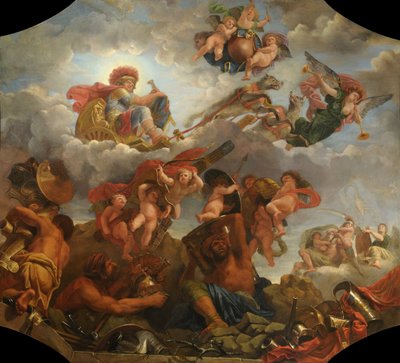 狼に引かれた戦車の火星、1673 作： Claude Audran the Younger