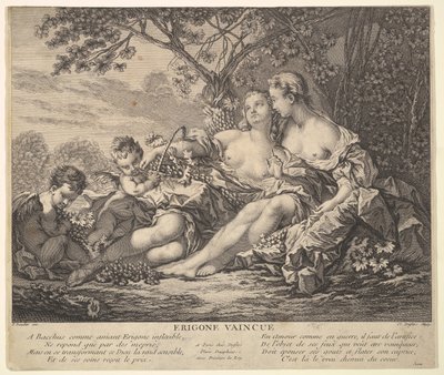 エリゴネ ヴァンキッシュド、カリフォルニア州。 1745年。 作： Claude Augustin Duflos