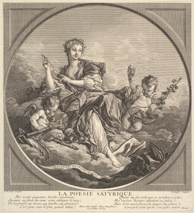 風刺詩、カリフォルニア。 1741年。 作： Claude Augustin Duflos