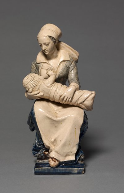 看護師の姿、1600年代初頭（エナメル装飾のファイアンス） 作： Claude Bertélémy de (attr. to) Blénod
