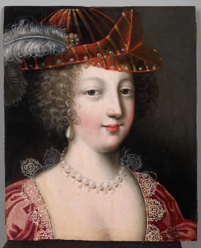 帽子をかぶった女性の肖像、1630〜40年頃（パネルに油彩） 作： Claude Deruet