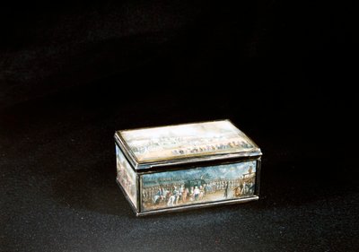 1789年10月6日にパリに到着したルイ16世とその家族（ベルメイユ入りの油と漆） 作： Claude Edme Charles de Lioux de Savignac