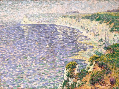 エトルタの断崖の眺め (キャンバスに油彩) 作： Claude Emile Schuffenecker