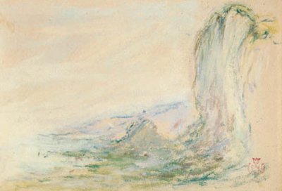 干潮時のエトルタの岩 作： Claude Emile Schuffenecker