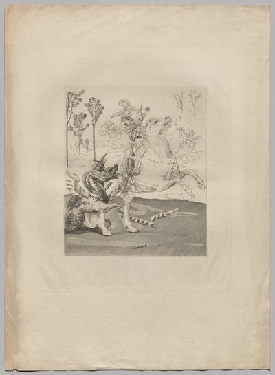 セント・ジョージとドラゴン (1) 作： Claude Ferdinand Gaillard