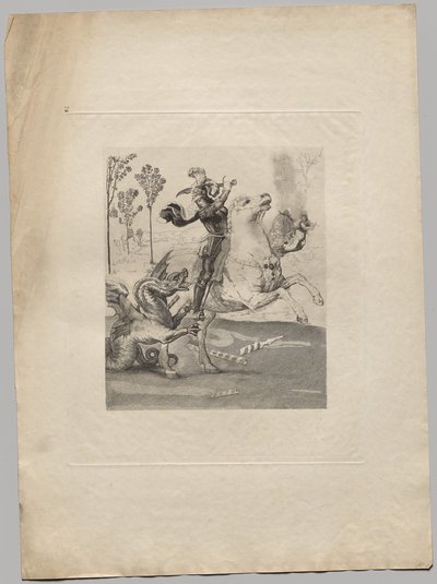 聖ジョージとドラゴン (2) 作： Claude Ferdinand Gaillard