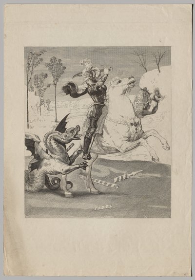 聖ジョージとドラゴン (3) 作： Claude Ferdinand Gaillard