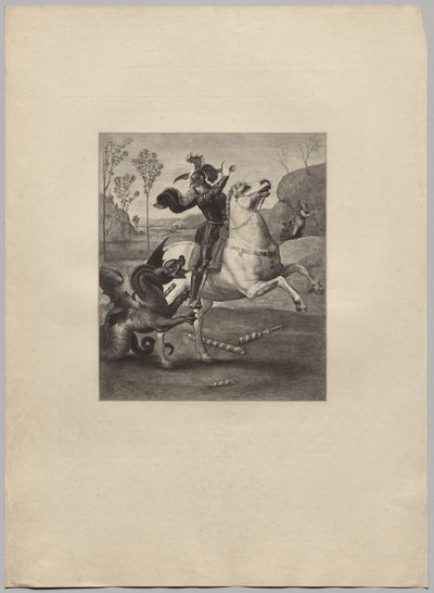 聖ジョージとドラゴン (4) 作： Claude Ferdinand Gaillard