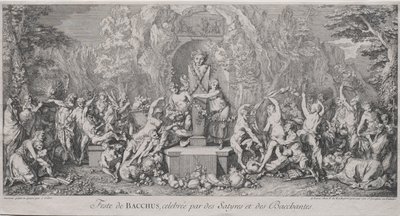 4 つの祭り: バッカスの祭り 作： Claude Gillot
