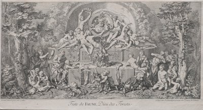 4つのフェスティバル：フォーネのフェスティバル。 作： Claude Gillot