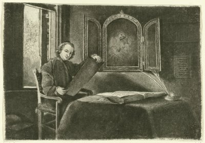 アブラハム・フランセンとしてのポンセ・フランソワ・コペットの肖像 作： Claude Henri Watelet