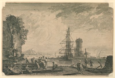 In Port (イタリアの港) 作： Claude Joseph Vernet