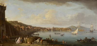 ナポリ、南からの湾の眺め、1742年頃（油彩・キャンバス 作： Claude Joseph Vernet