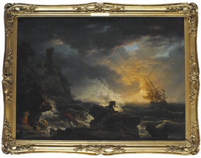 難破船 作： Claude Joseph Vernet