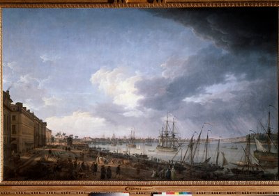 ボルドーの港 ジョセフ・ヴェルネ（1714-1789）の絵画 18世紀 パリ海洋博物館 作： Claude Joseph Vernet