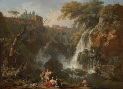 チボリの滝、ヴィラオブマエセナス、1740〜50年頃 作： Claude Joseph Vernet