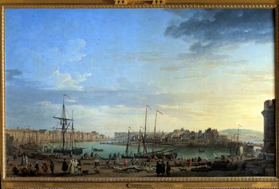 ディエップ港の眺め ジョセフ・ヴェルネ（1714-1789）作 18世紀 パリ、海洋博物館 作： Claude Joseph Vernet