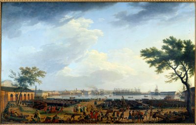 トゥーロン港とアーセナルの眺め ジョセフ・ヴェルネ(1714-1789)の絵画 18世紀パリ、海洋博物館 作： Claude Joseph Vernet