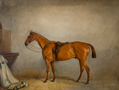 厩舎のホースプラネット、1866年頃（キャンバスに油彩） 作： Claude L. Ferneley