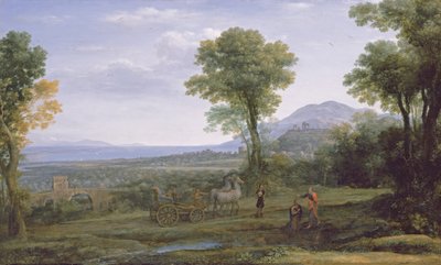 宦官に洗礼を授ける聖フィリポのいる風景 作： Claude Lorrain (1600 82)