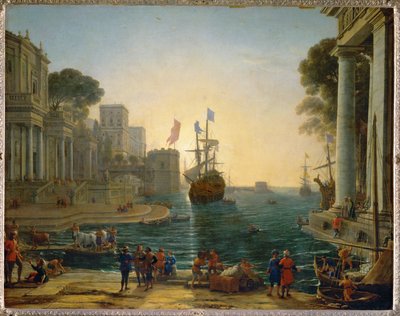 ユリスはクリセイスを息子に託した。 作： Claude Lorrain (1600-82)
