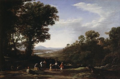 踊る村人たち、1630年代後半（油彩・カンヴァス） 作： Claude Lorrain (1600-82)