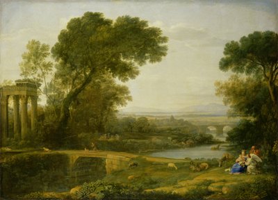 エジプトへの旅の残りの部分（油彩・キャンバス 作： Claude Lorrain