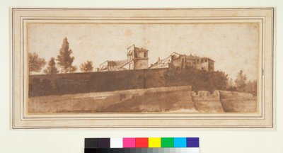 ベルヴェデーレとバチカン市国の要塞の眺め 作： Claude Lorrain