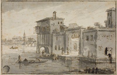 ラグーンのそばの建物 作： Claude Lorrain
