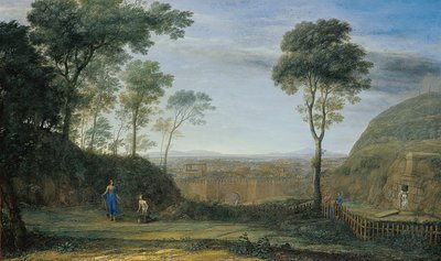 聖マリアマグダレンに現れたキリストNoli me tangere 作： Claude Lorrain
