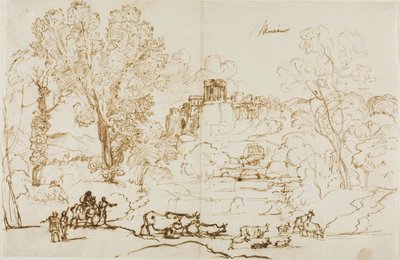 古典的な風景 - チボリ 作： Claude Lorrain