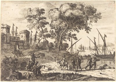 アーティストとの海岸シーン (Le dessinateur) 作： Claude Lorrain