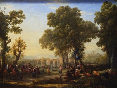 フランス語：La Fête villageoise 村のお祭り 作： Claude Lorrain