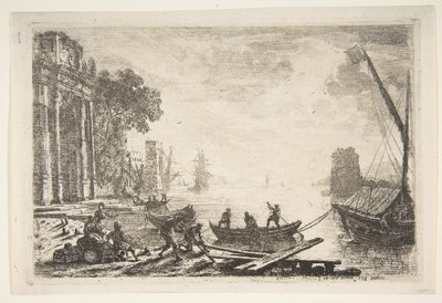 ライジングサンのハーバーシーン、1634年。 作： Claude Lorrain
