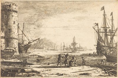 大きな塔のある港 作： Claude Lorrain