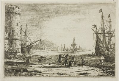 大きな塔のある港 作： Claude Lorrain