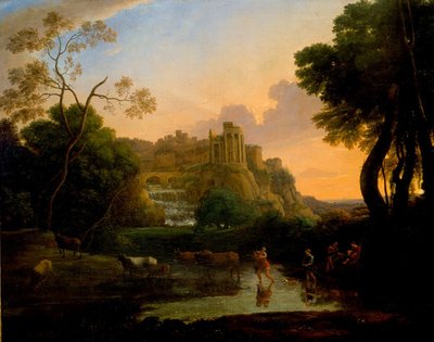 理想的なチボリの眺め 作： Claude Lorrain