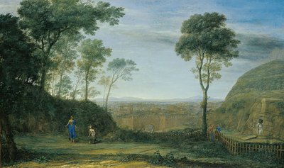 マグダラの聖マリアに現れるキリストのいる風景（「ノリ・ミ・タンジェレ） 作： Claude Lorrain