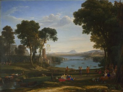 アイザックとレベッカの結婚のある風景、1648 作： Claude Lorrain