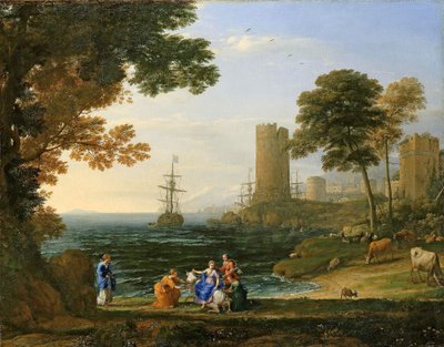 エウロパが木星に連れ去られた風景 作： Claude Lorrain