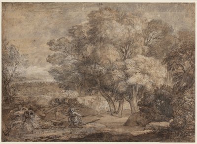 水仙とエコーのある風景 作： Claude Lorrain
