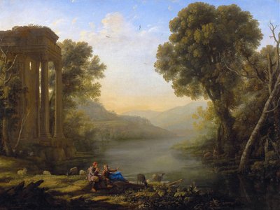 牧歌的な風景 作： Claude Lorrain